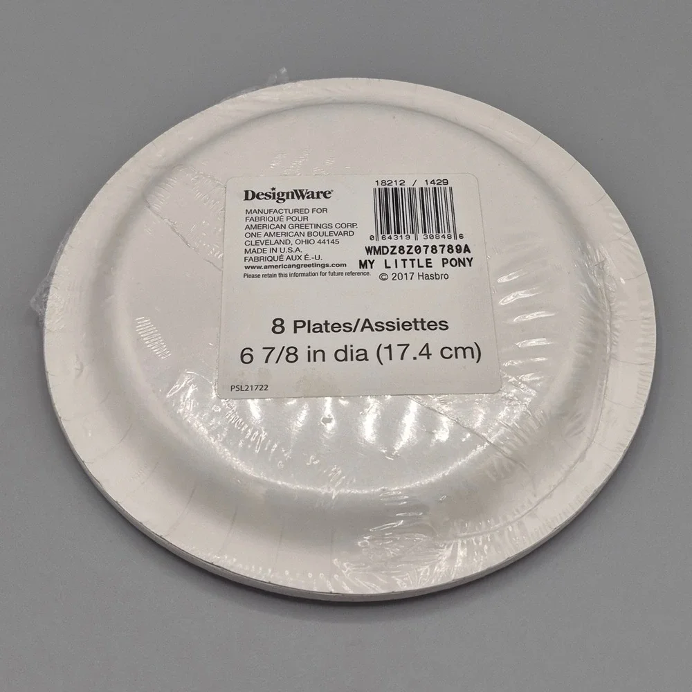 My Little Pony Pinkie Pie Paper Plates‎ 8ct 7in Birthday Party Supplies 2017 MLP